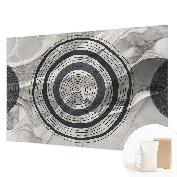 Tapisserie panoramique Kruhy sivej