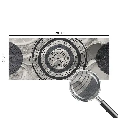 Papier peint photo grand format pour le mur Cercles gris