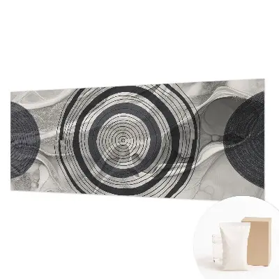 Papier peint photo grand format pour le mur Cercles gris