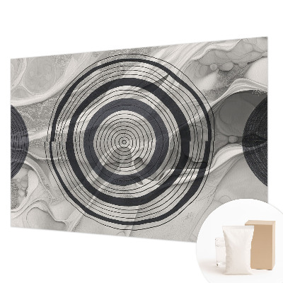 Tapisserie panoramique Kruhy sivej