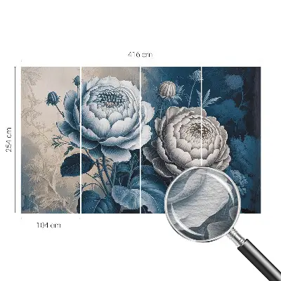 Papier peint photographique intissé Fleurs romantiques