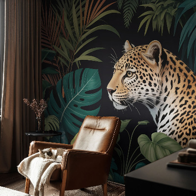 Papier peint panoramique chambre Exotický leopard