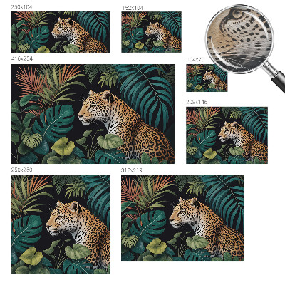 Papier peint panoramique chambre Exotický leopard