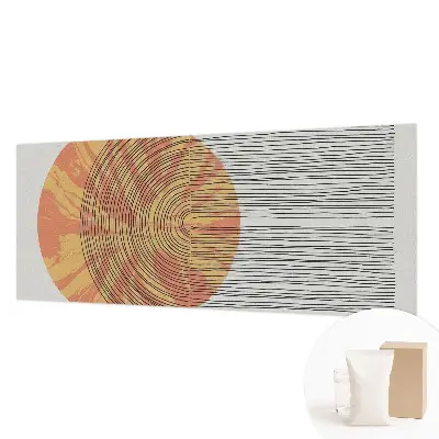 Papier peint intissé imprimé Cercle avec des lignes
