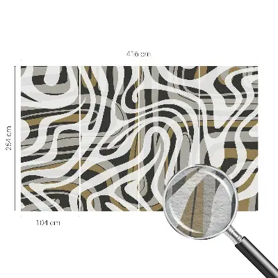 Papier peint photo sur tissu non tissé Lignes abstraites