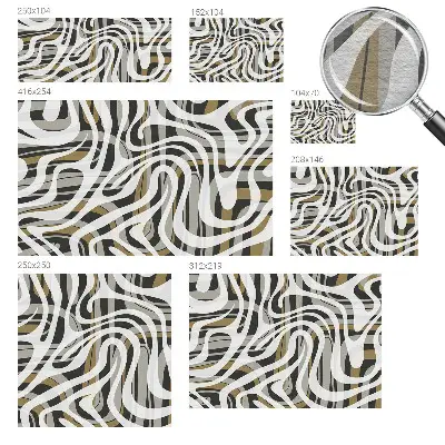 Papier peint photo sur tissu non tissé Lignes abstraites