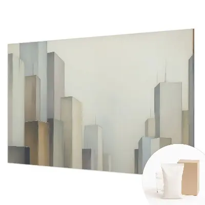 Papier peint photographique sur tissu non tissé gratte-ciel de la ville