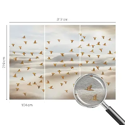 Papier peint photo sur tissu non tissé Oiseaux en vol
