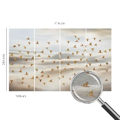 Papier peint photo sur tissu non tissé Oiseaux en vol