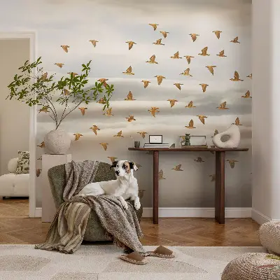 Papier peint photo sur tissu non tissé Oiseaux en vol
