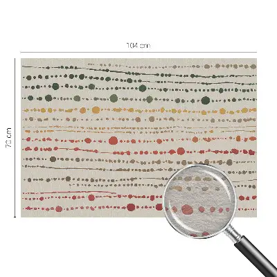 Papier peint photo imprimé sur tissu non tissé Points colorés