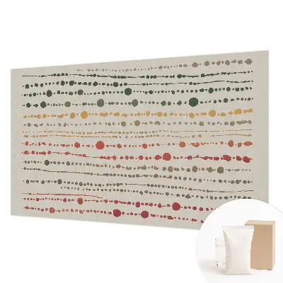 Papier peint photo imprimé sur tissu non tissé Points colorés