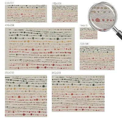 Papier peint photo imprimé sur tissu non tissé Points colorés