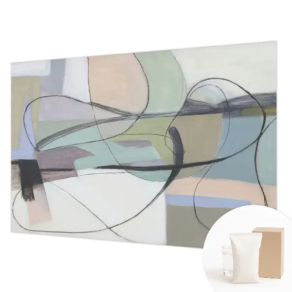 Papier peint intissé imprimé Lignes pastel