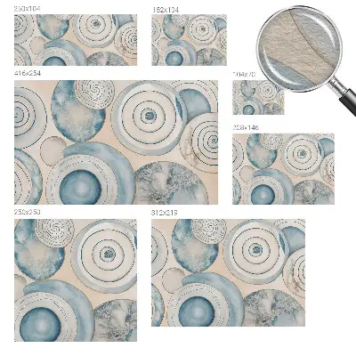 Papier peint photographique intissé tourbillons spiraux