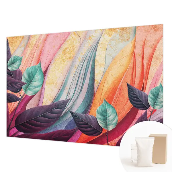 Papier peint photographique sur tissu non tissé Feuilles abstraites