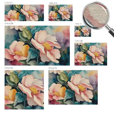 Papier peint photographique intissé élégance florale