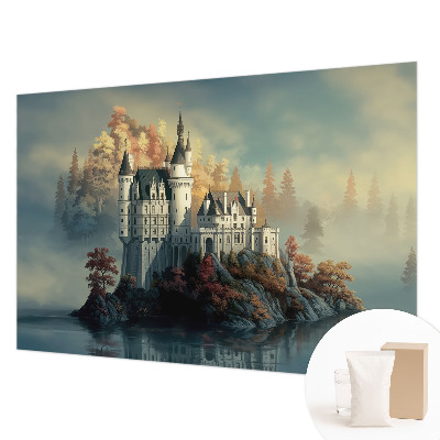 Poster mural panoramique avec un motif de château de conte de fées
