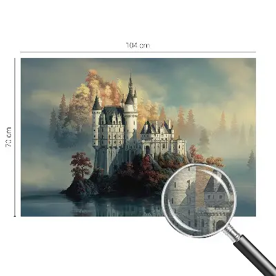 Papier peint photo imprimé sur tissu non tissé château de conte de fées