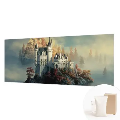 Papier peint photo imprimé sur tissu non tissé château de conte de fées