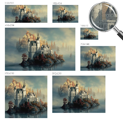 Poster mural panoramique Rozprávkový hrad