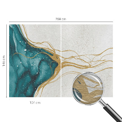 Tapisserie murale Tyrkysové čiary