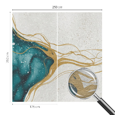 Tapisserie murale Tyrkysové čiary