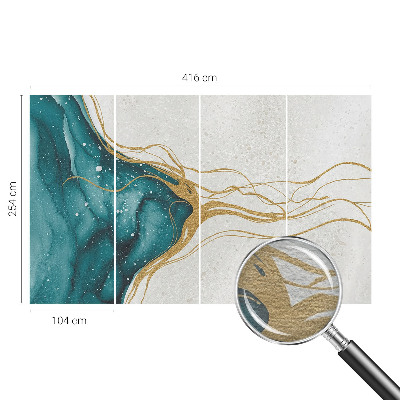 Tapisserie murale Tyrkysové čiary