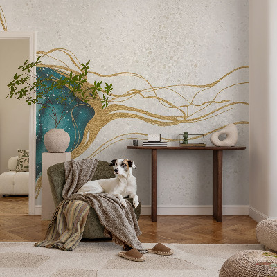 Tapisserie murale Tyrkysové čiary