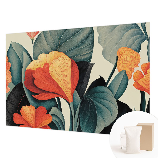 Papier peint chambre moderne Farebné kvety
