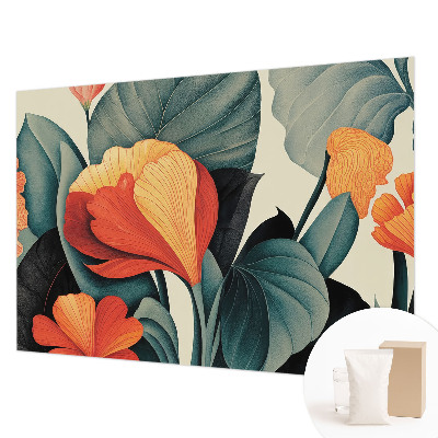 Papier peint chambre moderne Farebné kvety