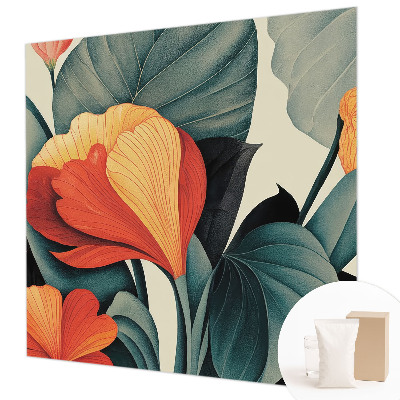 Papier peint chambre moderne Farebné kvety