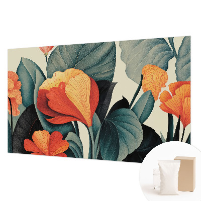 Papier peint chambre moderne Farebné kvety