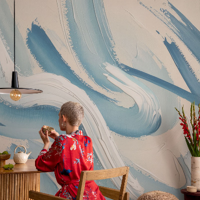 Papier peint salon moderne Abstraktné ťahy