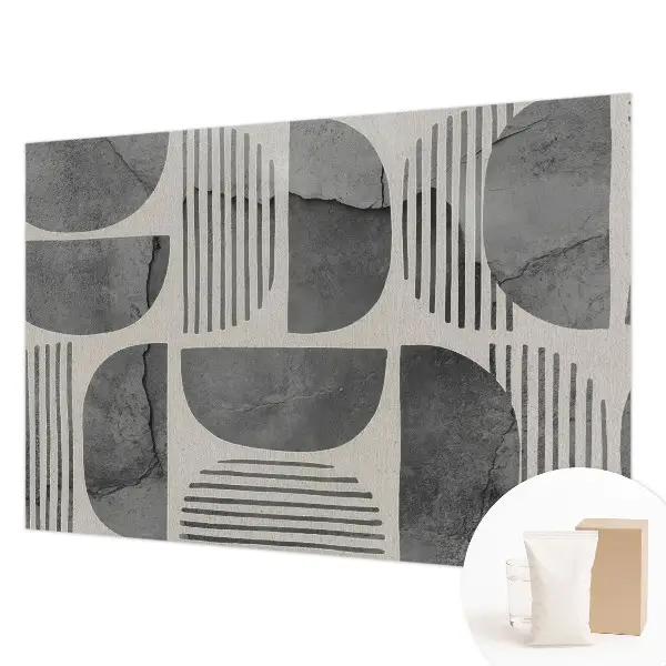 Papier peint photo imprimé sur tissu non tissé formes géométriques