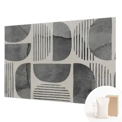 Papier peint photo imprimé sur tissu non tissé formes géométriques