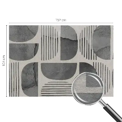 Papier peint photo imprimé sur tissu non tissé formes géométriques