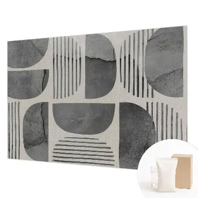 Papier peint photo imprimé sur tissu non tissé formes géométriques