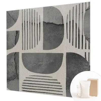 Papier peint photo imprimé sur tissu non tissé formes géométriques