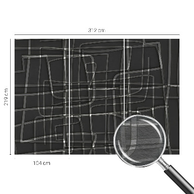 Tapisserie panoramique Abstraktné čiary