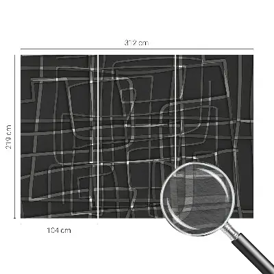 Papier peint photographique sur tissu non tissé Lignes abstraites