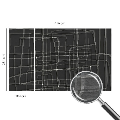 Tapisserie panoramique Abstraktné čiary