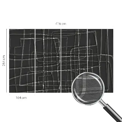 Papier peint photographique sur tissu non tissé Lignes abstraites