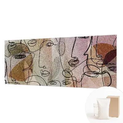 Papier peint intissé faces linéaires