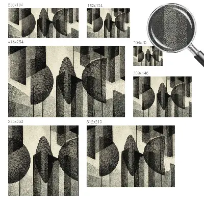 Papier peint photographique intissé formes géométriques