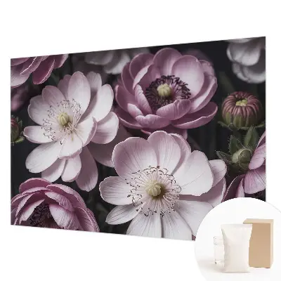 Papier peint photo imprimé sur tissu non tissé élégance florale