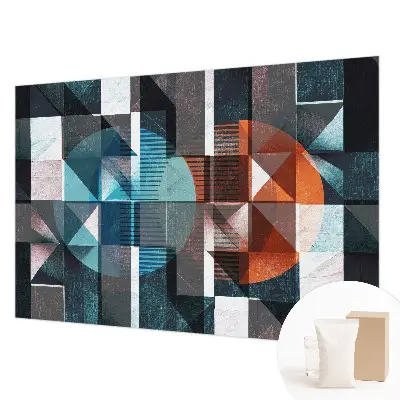 Papier peint photographique sur tissu non tissé formes abstraites