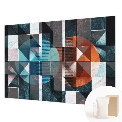 Papier peint photographique sur tissu non tissé formes abstraites