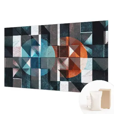 Papier peint photographique sur tissu non tissé formes abstraites