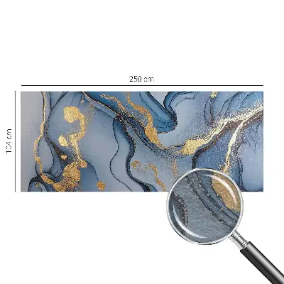 Papier peint photo imprimé sur tissu non tissé Vagues bleues